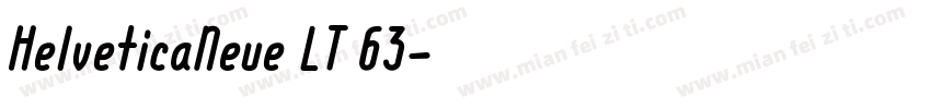 HelveticaNeue LT 63字体转换